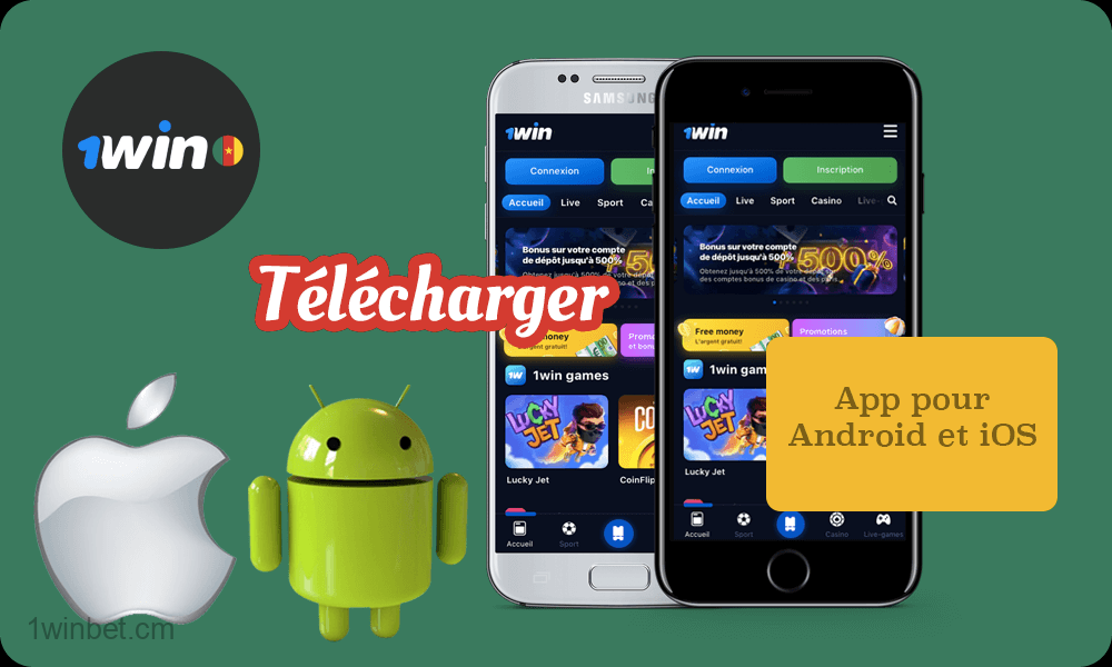 Vues d'écran de l'application mobile.