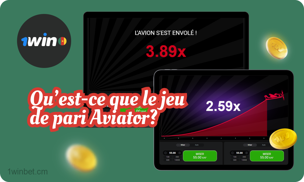Le jeu tourne autour du vol d'un avion. Au début de chaque ronde, un avion s'affiche à l'écran, et durant son vol, le multiplicateur de gains s'accroît. C'est à vous de saisir votre mise à temps. Le résultat de chaque tour est déterminé par un générateur de nombres aléatoires. Il est aussi important de noter qu'il n'y a pas de jackpot dans 1win Aviator et que le ratio de paiement est fixe.