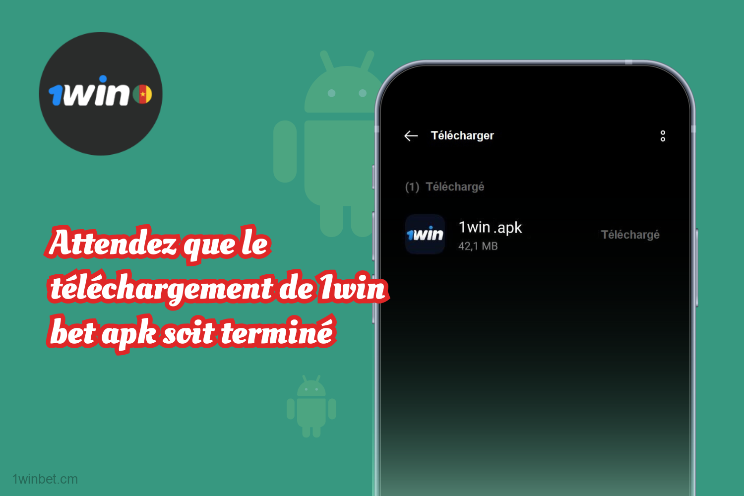 Une fois le téléchargement de l'APK 1win terminé, il est nécessaire d'installer l'application immédiatement. Pour ce faire, suivez ces étapes simples :
